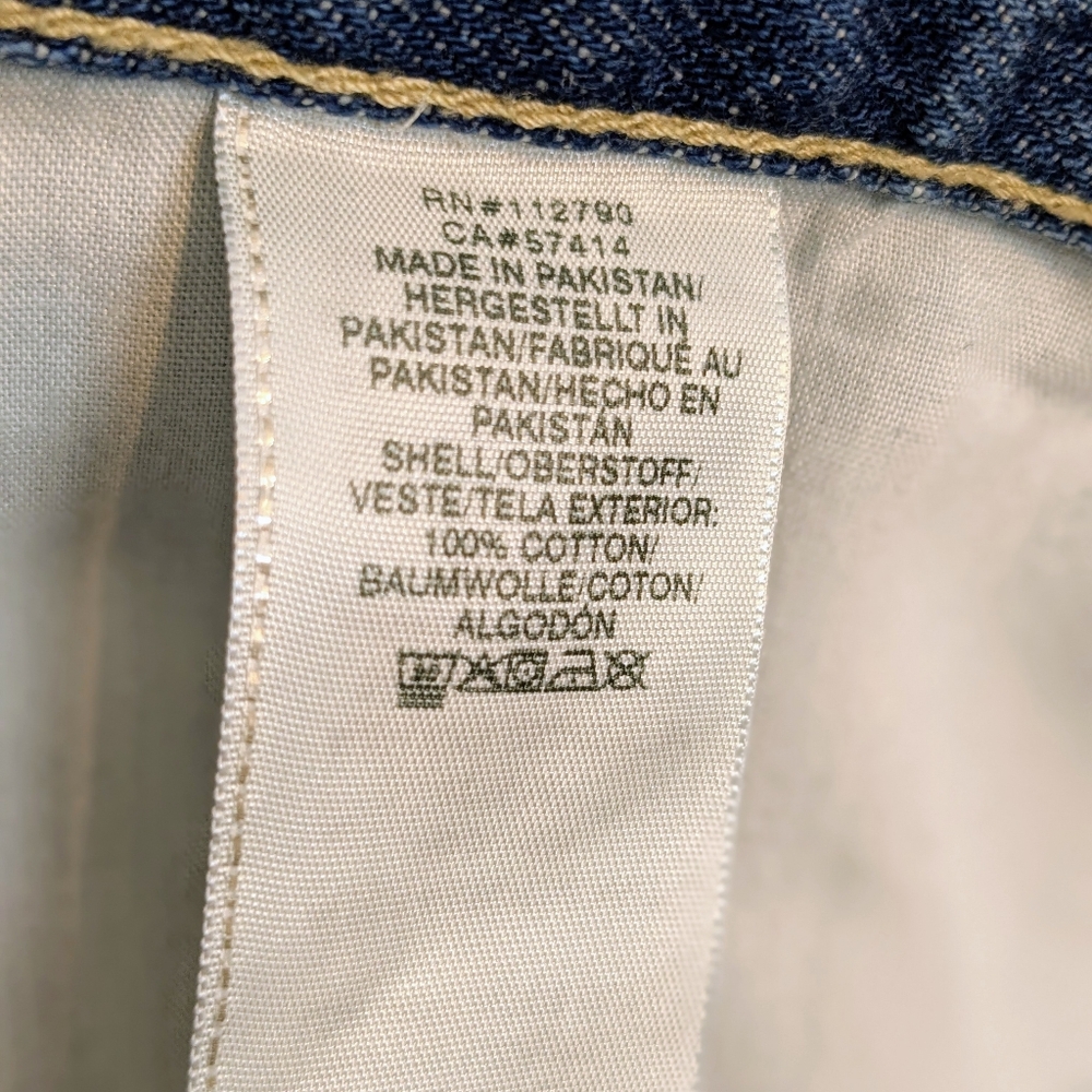 True Religion Mens Jeans Blue 35x32 Ricky Relaxed Straight Distressed  Grunge - Picture 10 of 11